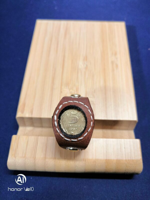 Chevalière pièce monnaie franc année de naissance